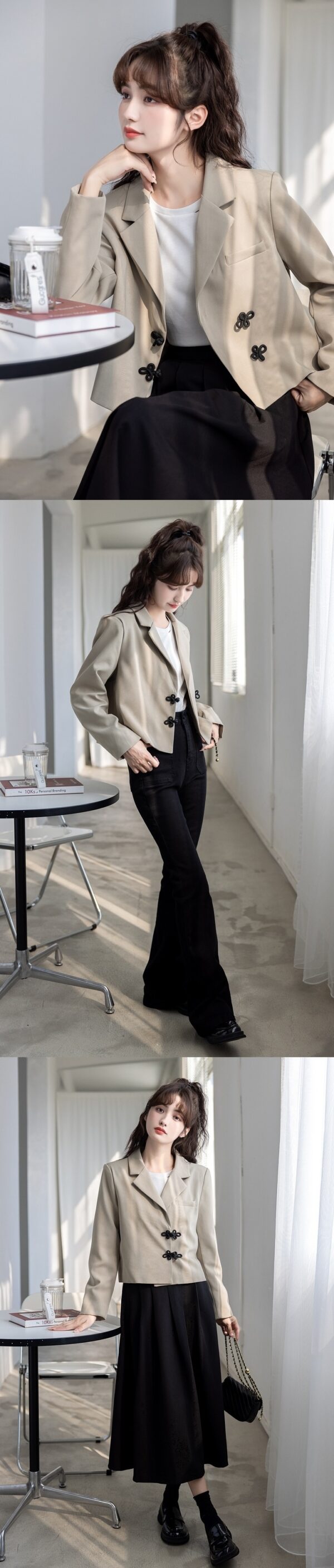 Stylish Autumn Designer Blazer Jacket - Image 7