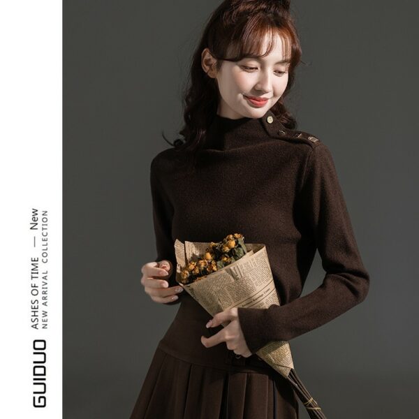 Stylish High Neck Winter Sweater - Image 12