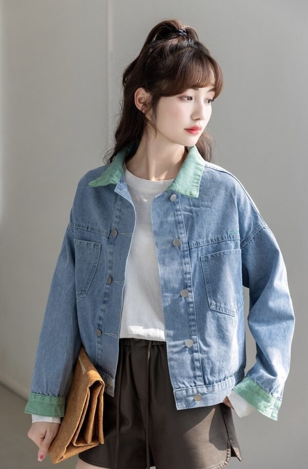 Trendy Spring Short Denim Jacket