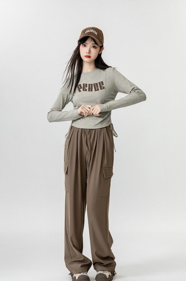 Vintage Crew Neck Long Sleeve Top - Image 12