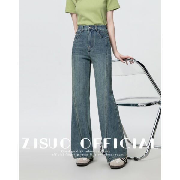 Vintage High Waist Flared Jeans - Image 9