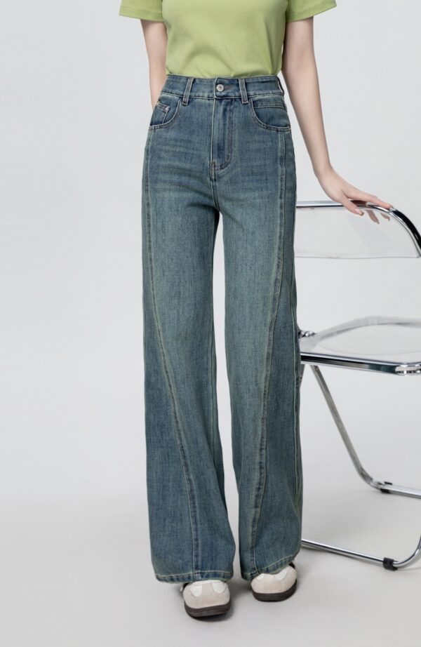 Vintage High Waist Flared Jeans - Image 2