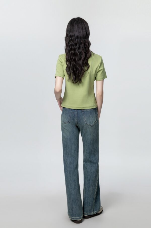 Vintage High Waist Flared Jeans - Image 6