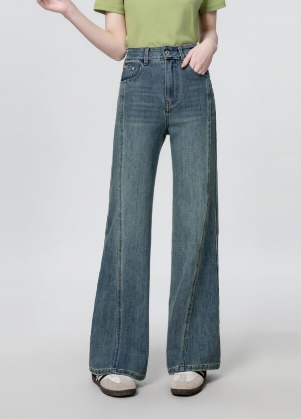 Vintage High Waist Flared Jeans - Image 7