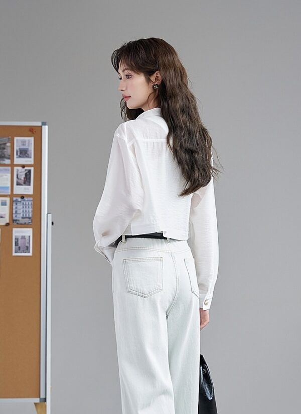 White Summer Sun Protection Jacket - Image 11