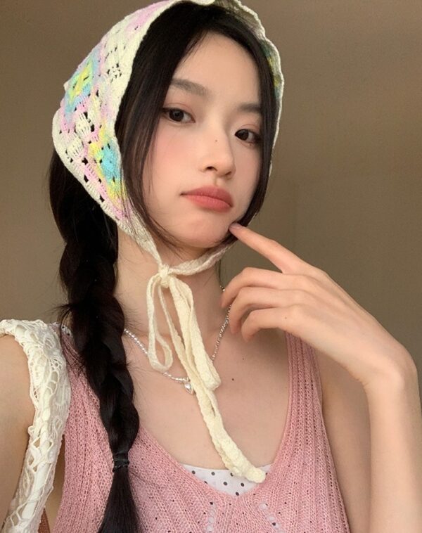 Yellow Marshmallow Pastel Knitted Scarf | Chung Ha - Image 6